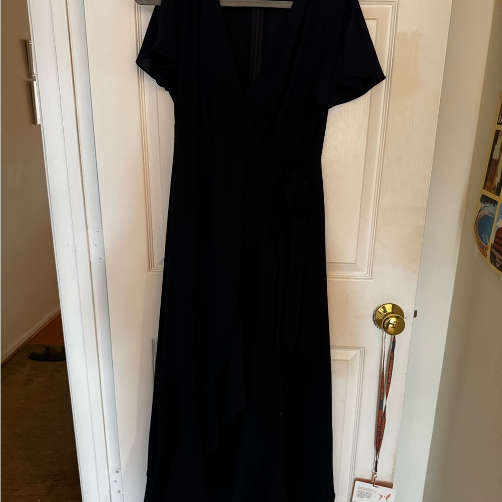 Altar’d State Elegant Navy Wrap Dress